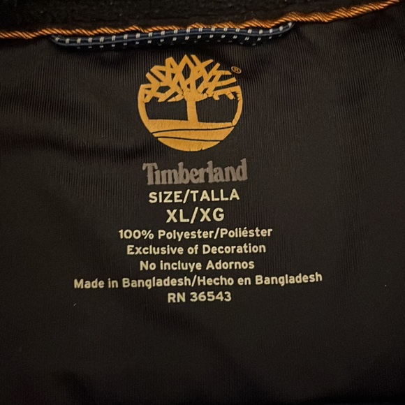 Timberland mens fleeve 1/4 zip pullover blue XL - Picture 3 of 6